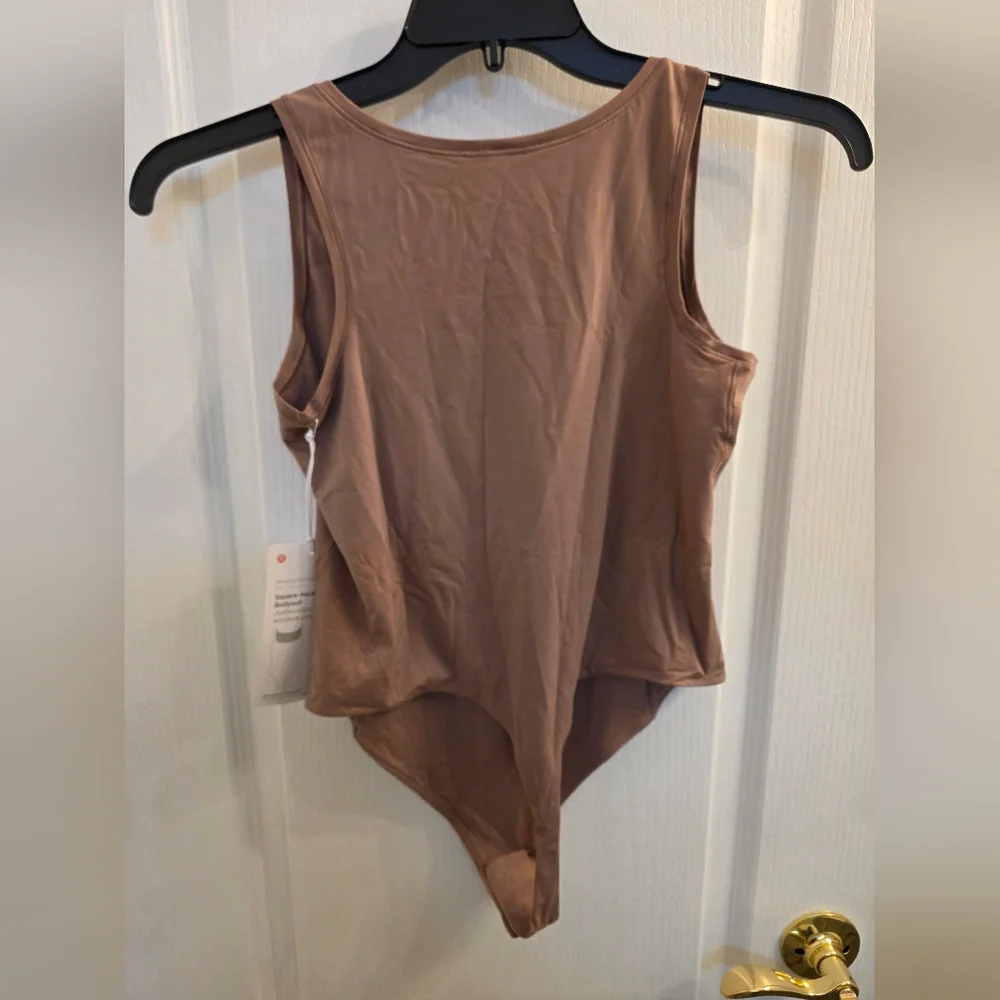 lululemon athletica Nulu Square Neck Bodysuit in Mauve Taupe/Twilight Rose - Picture 4 of 7